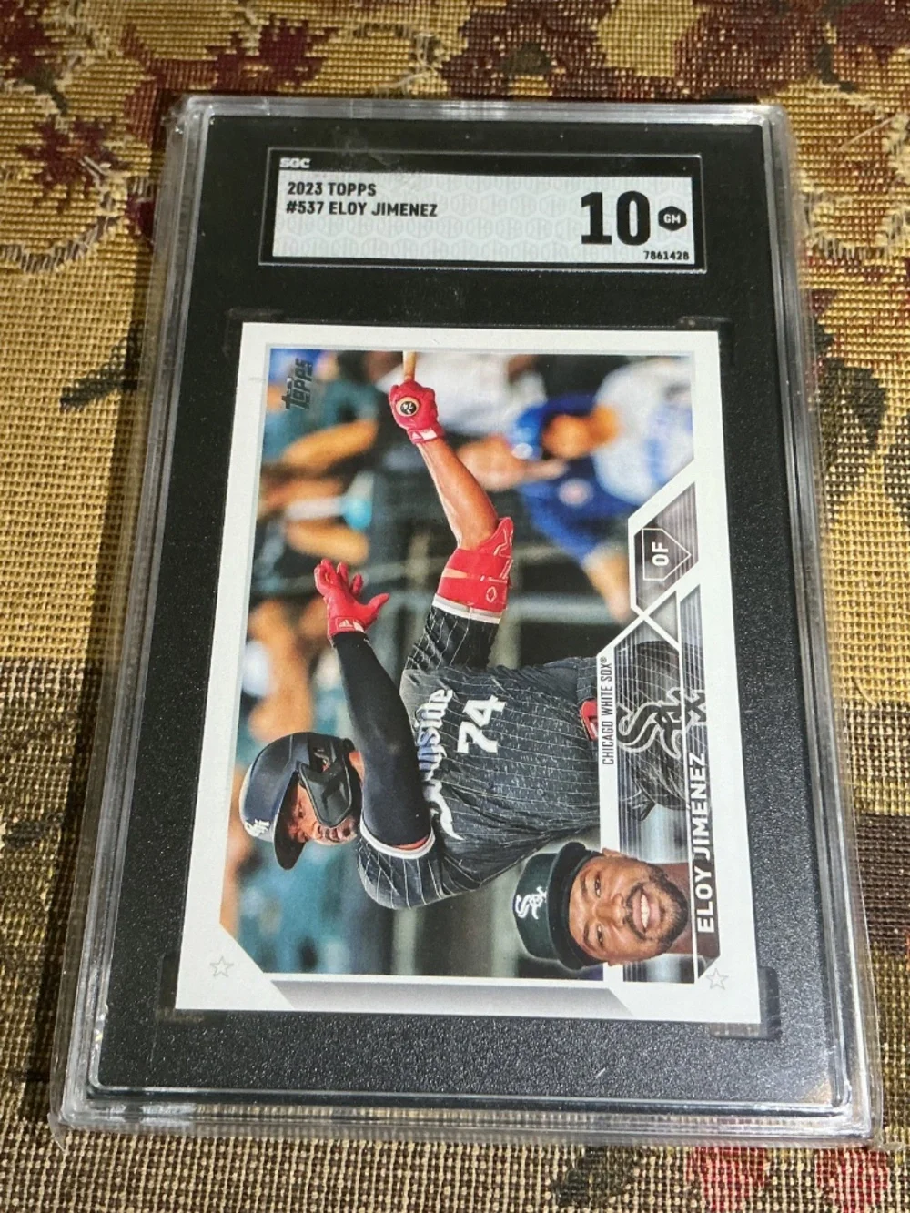 #537 Eloy Jimenez 2023 Topps MLB graded rookie card SGC 10